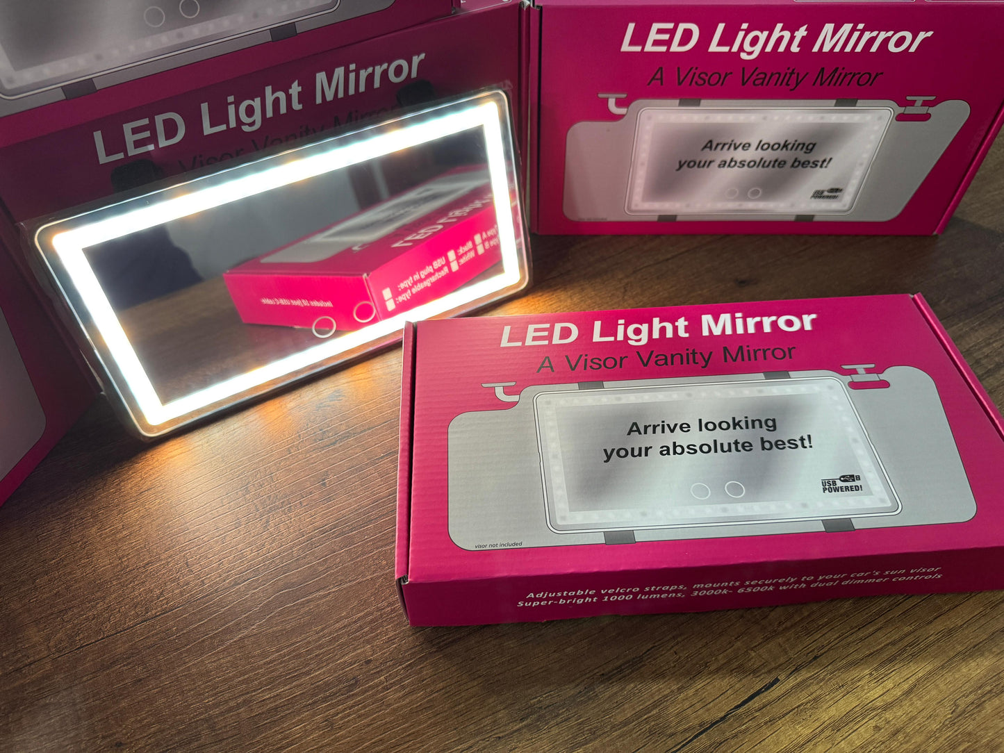 ESPEJO LUZ LED PARA AUTO